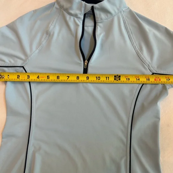 PETER MILLAR Women's  UPF 50+ Sun Protection 1/4 Zip Pullover XS Navy Blue Golf - Picture 9 of 16